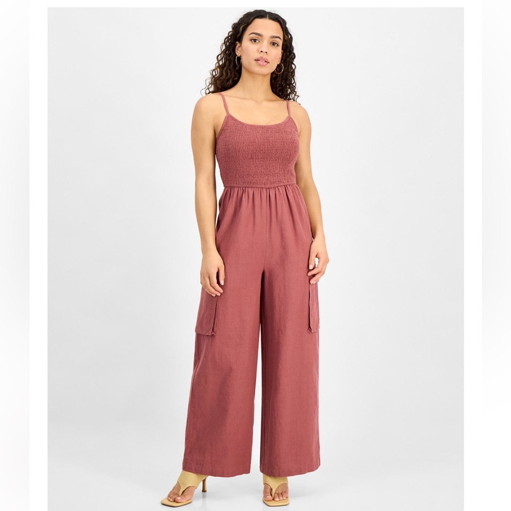 Chic Pink Jumpsuit with Flattering Fit